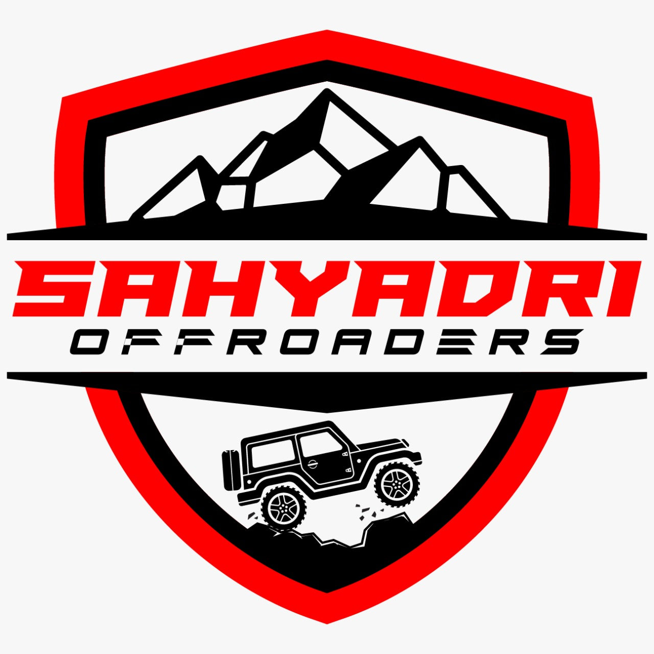 Big Sahyadri Logo Bonnet Sticker